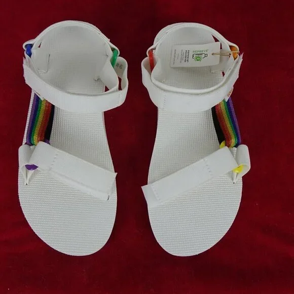 Teva | Shoes | Teva Original Universal Pride Rainbow Sandals  display picture 1